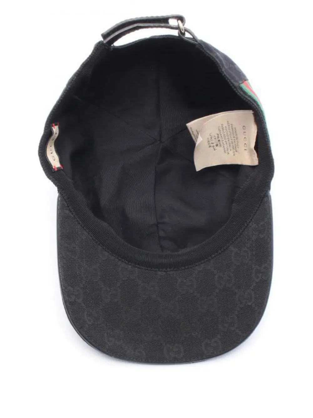 Pre-owned Gucci 2010s Gg Canvas Cap In Black