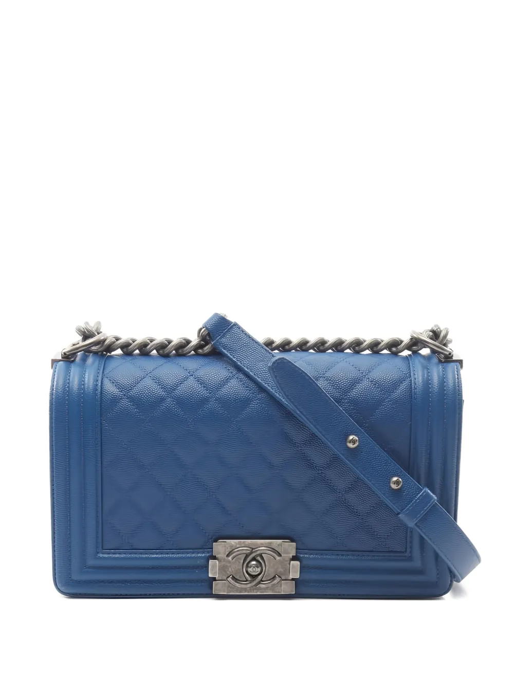 CHANEL Pre-Owned 2018 small Boy shoulder bag - Blu