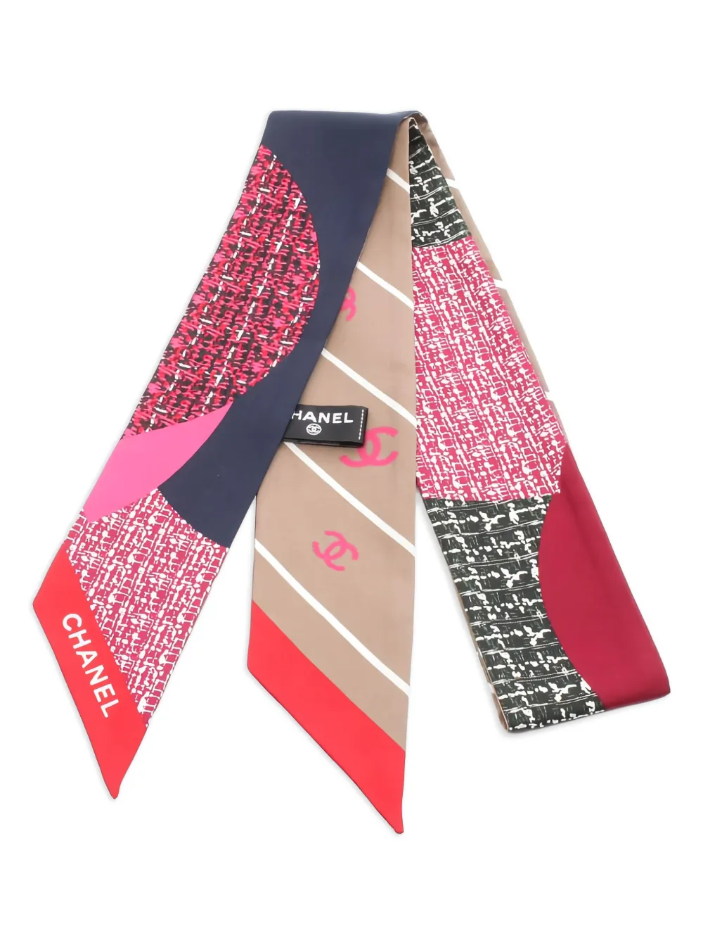 CHANEL Pre-Owned 1986-1988 coco mark scarf - Rosa