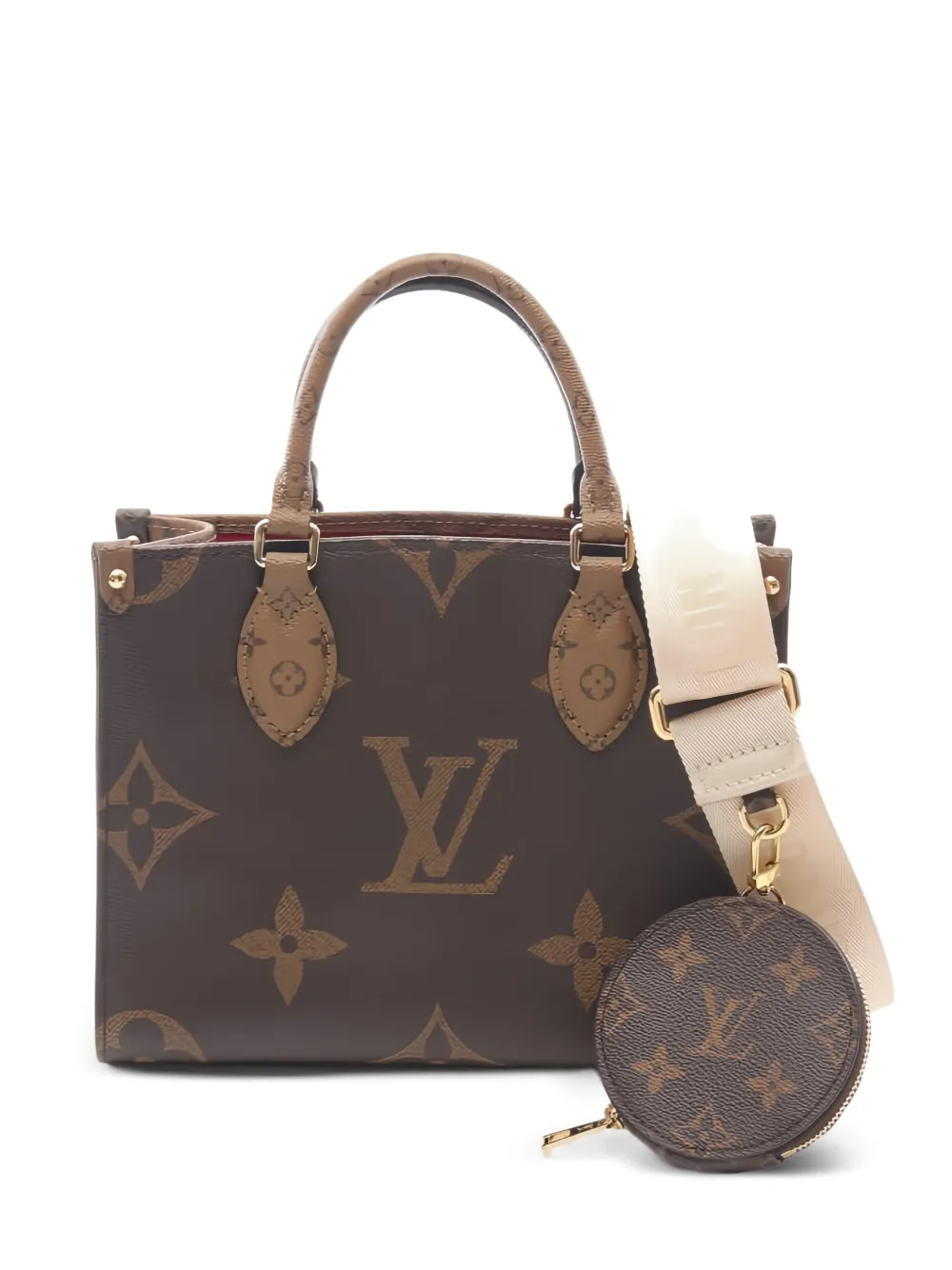 Louis Vuitton Pre-Owned 2021s PM On-the-Go monogram-pattern tote bag - Marrone