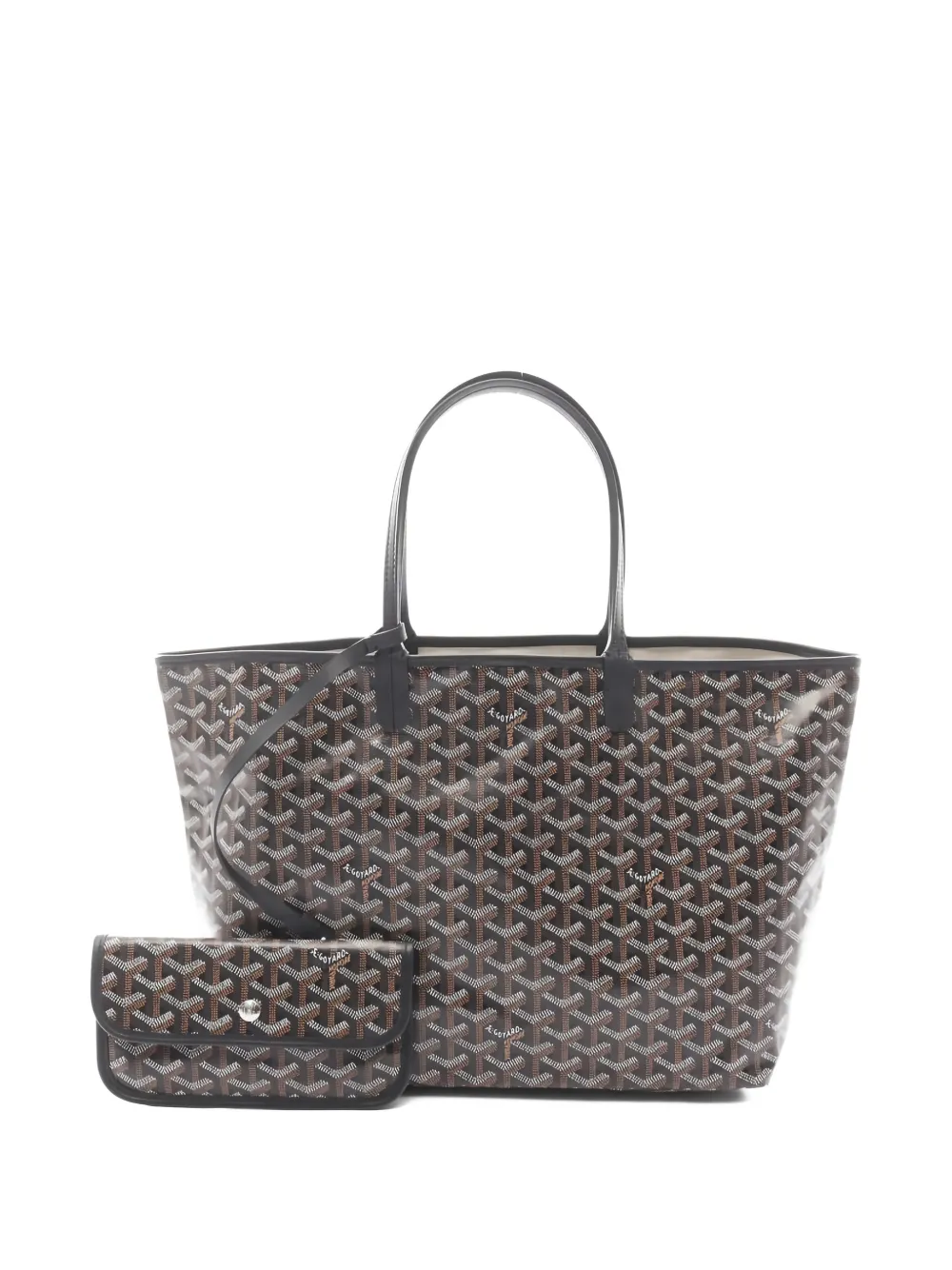 Goyard Pre-Owned 2020s  PM Sanlouis coated canvas tote bag | Brown | Image 1