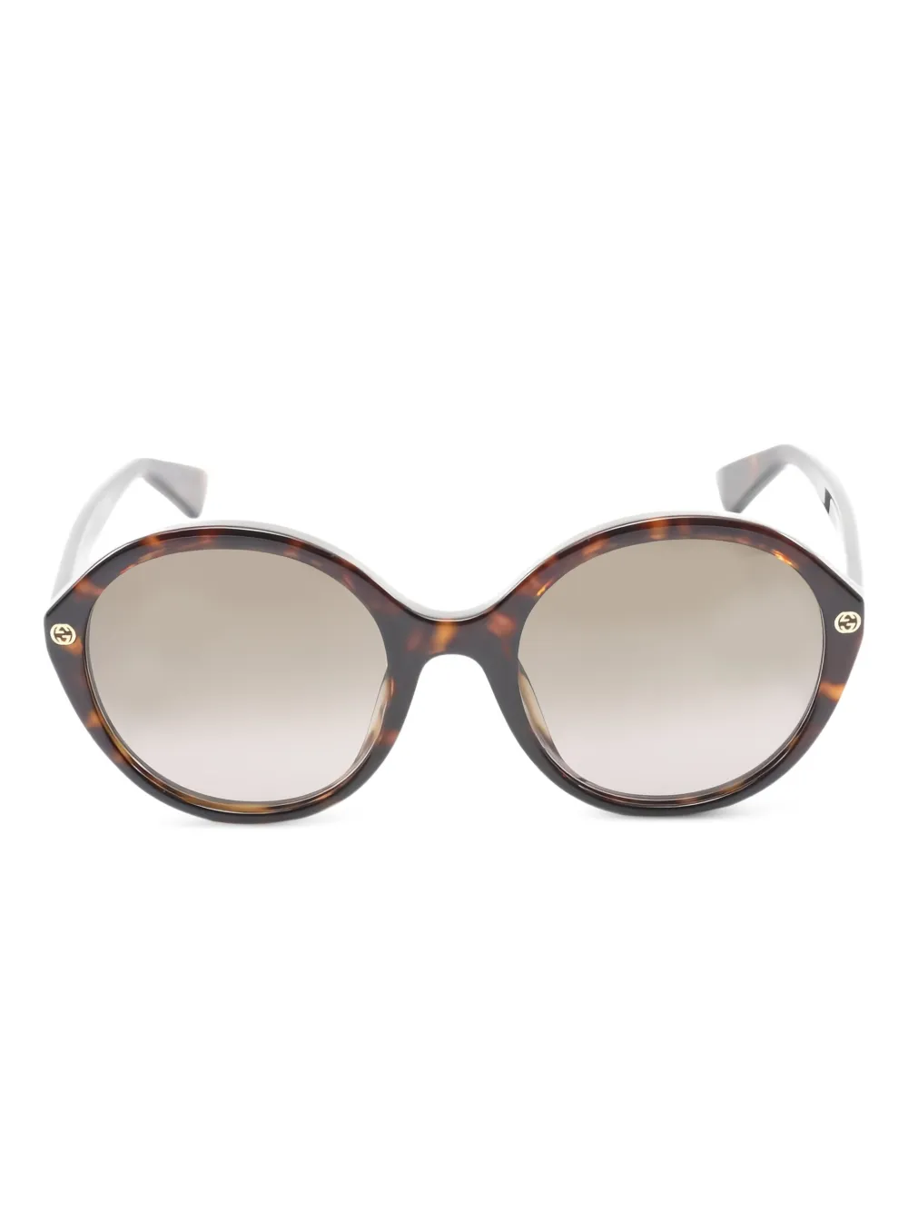 Gucci Pre-Owned 2010s round-frame sunglasses - Marrone