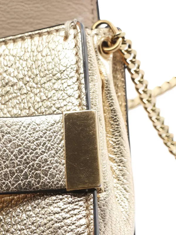 Chloé Pre-Owned 2010s Elle レザーショルダーバッグ | ゴールドトーン 