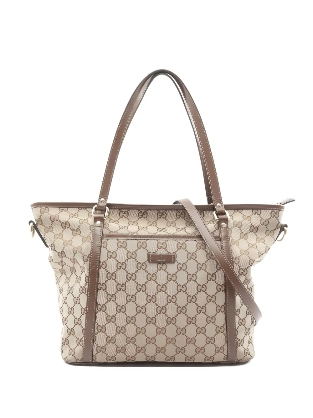 Gucci Pre-Owned 2000s GG-canvas shoulder bag - Nude