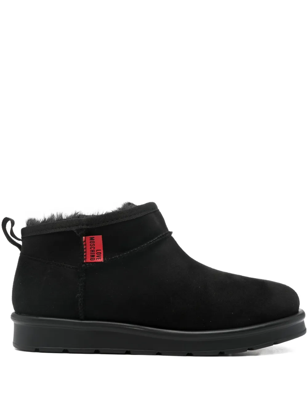 Love Moschino pull tab boots - Nero