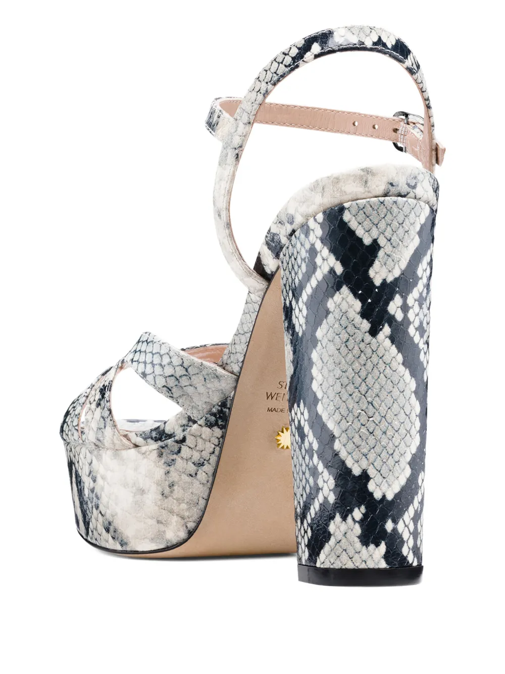 Stuart Weitzman Misty platform sandals Wit