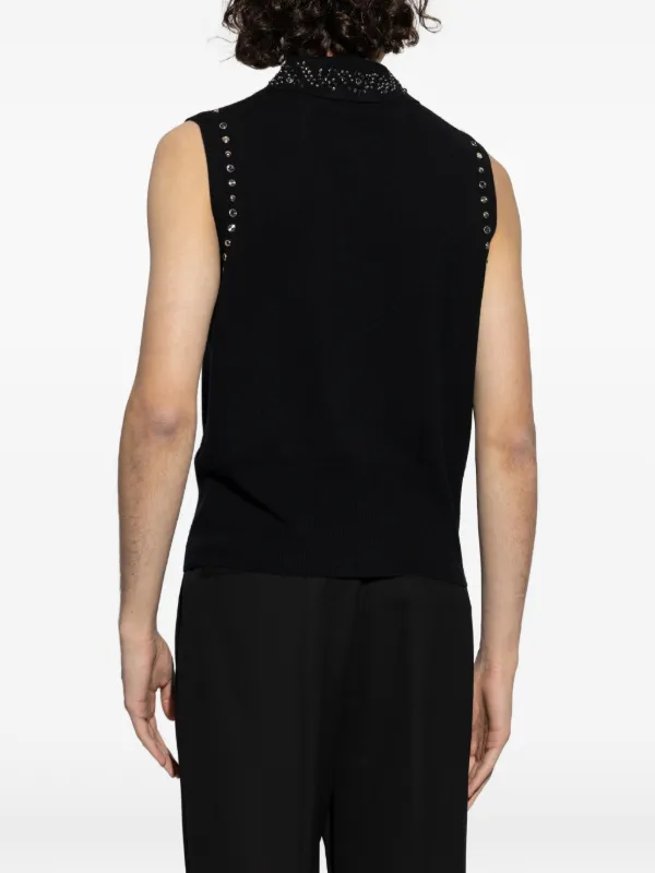 Versace デコラティブ ノースリーブトップ | ブラック | FARFETCH JP