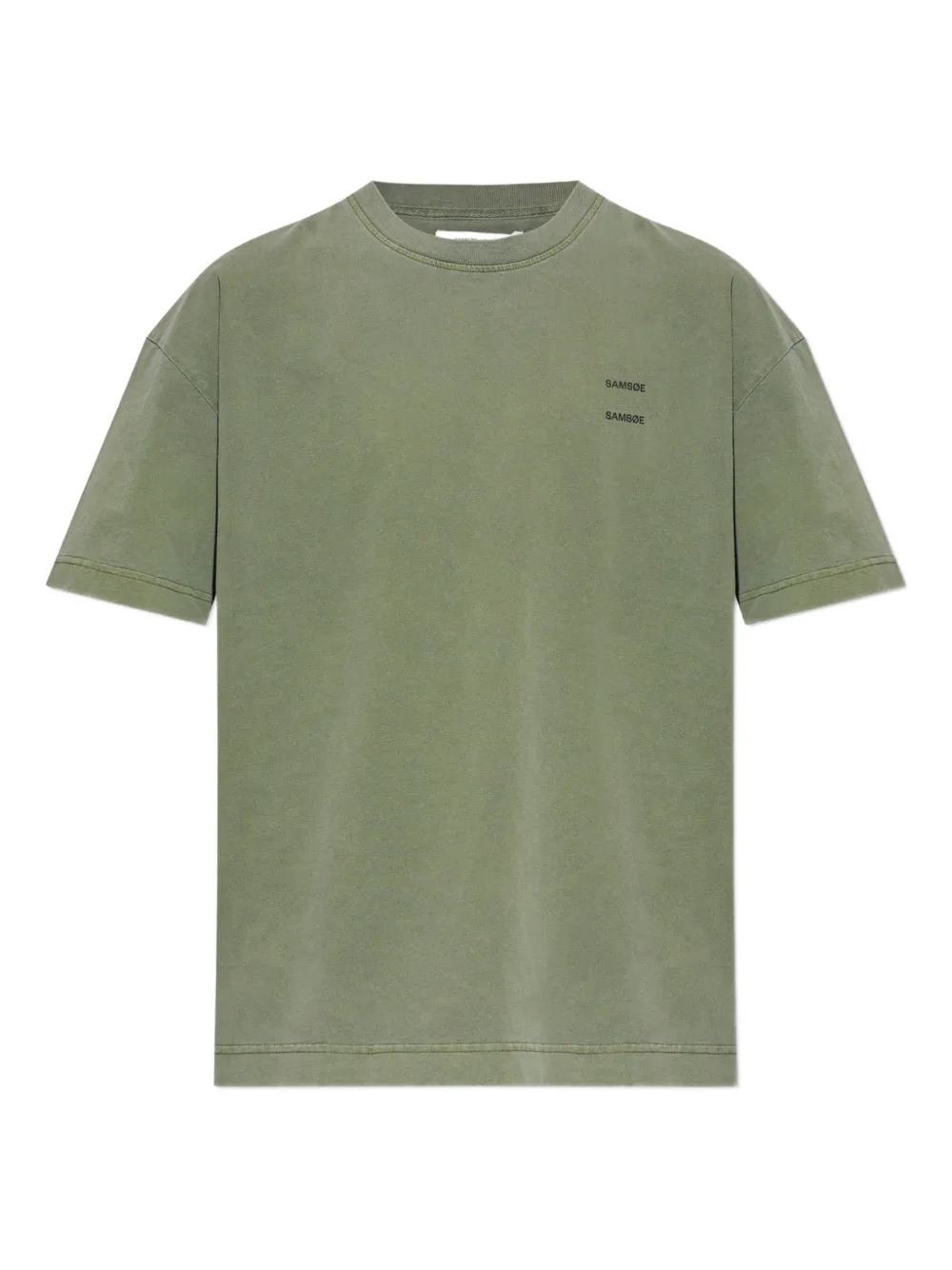SAMSOE SAMSOE Camiseta com estampa de logo | Verde | Image 1