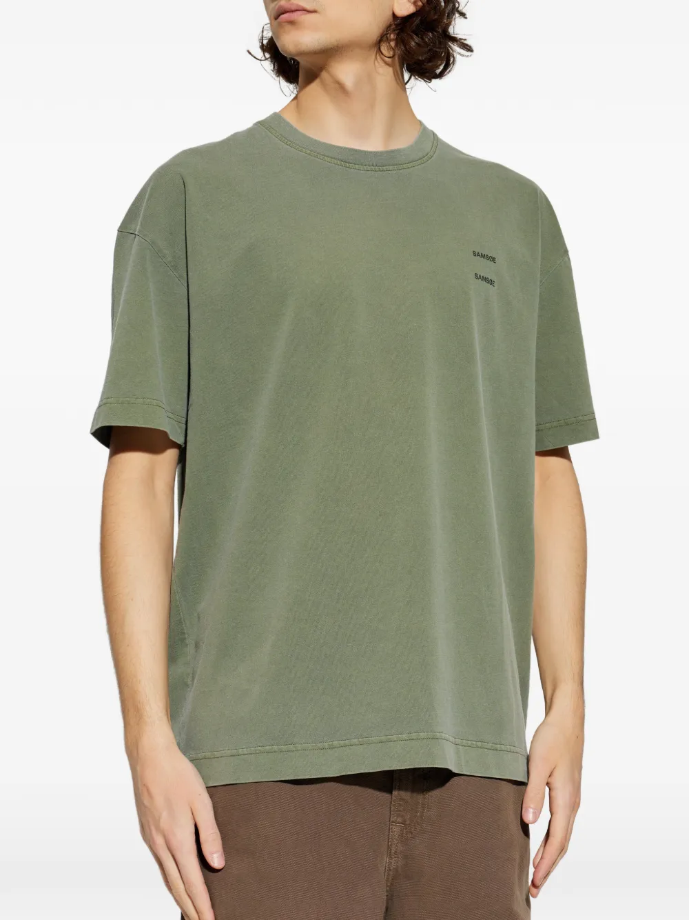  Samsoe Samsoe Logo-print T-shirt - Green 