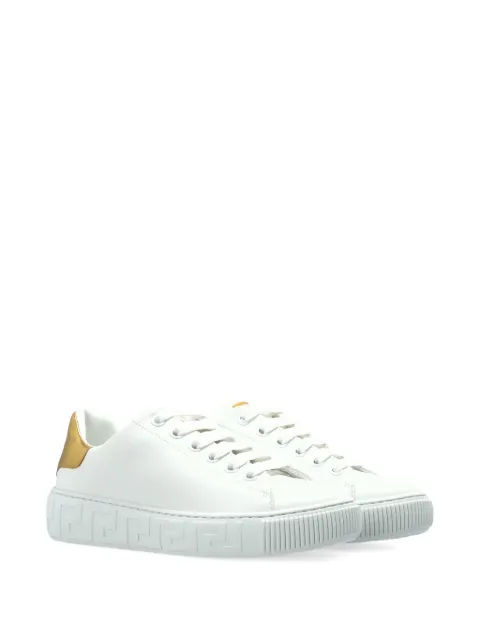 Versace Kids Greca logo-print sneakers