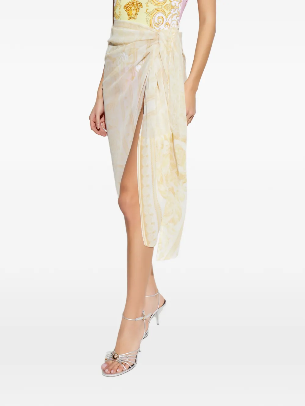  Versace Printed Sarong - Neutrals 