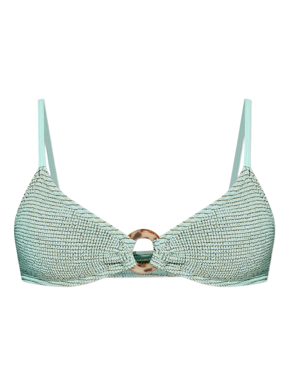 Bond-eye Ring Lissio bikini top - Verde