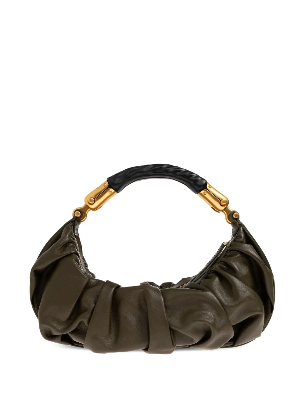  Balmain Ebene Twisted Tote Bag - Green 
