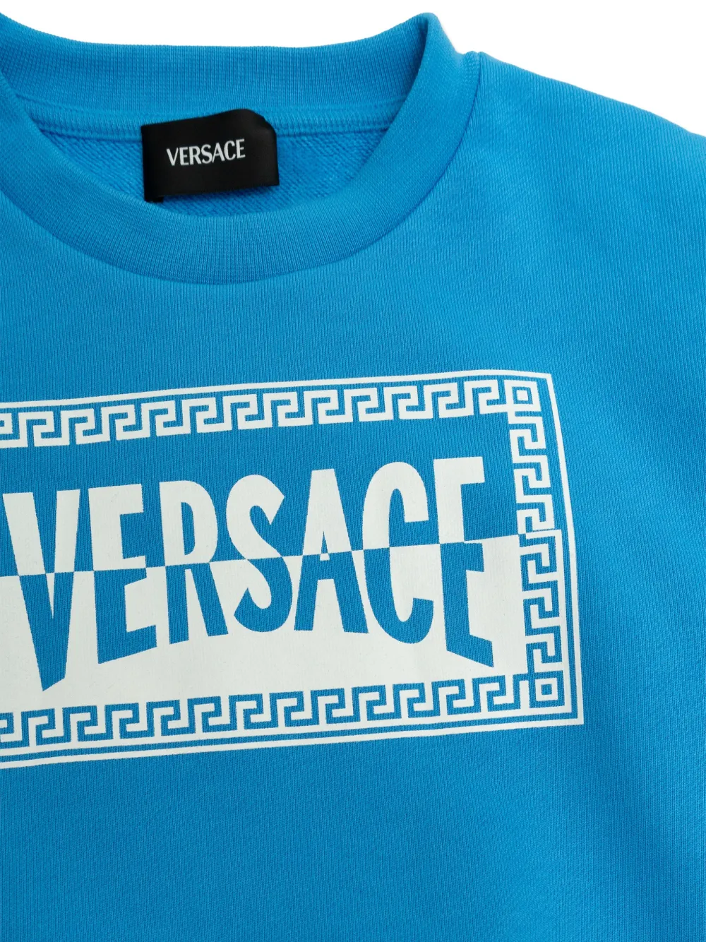  Versace Kids Logo Graphic Sweatshirt - Blue 