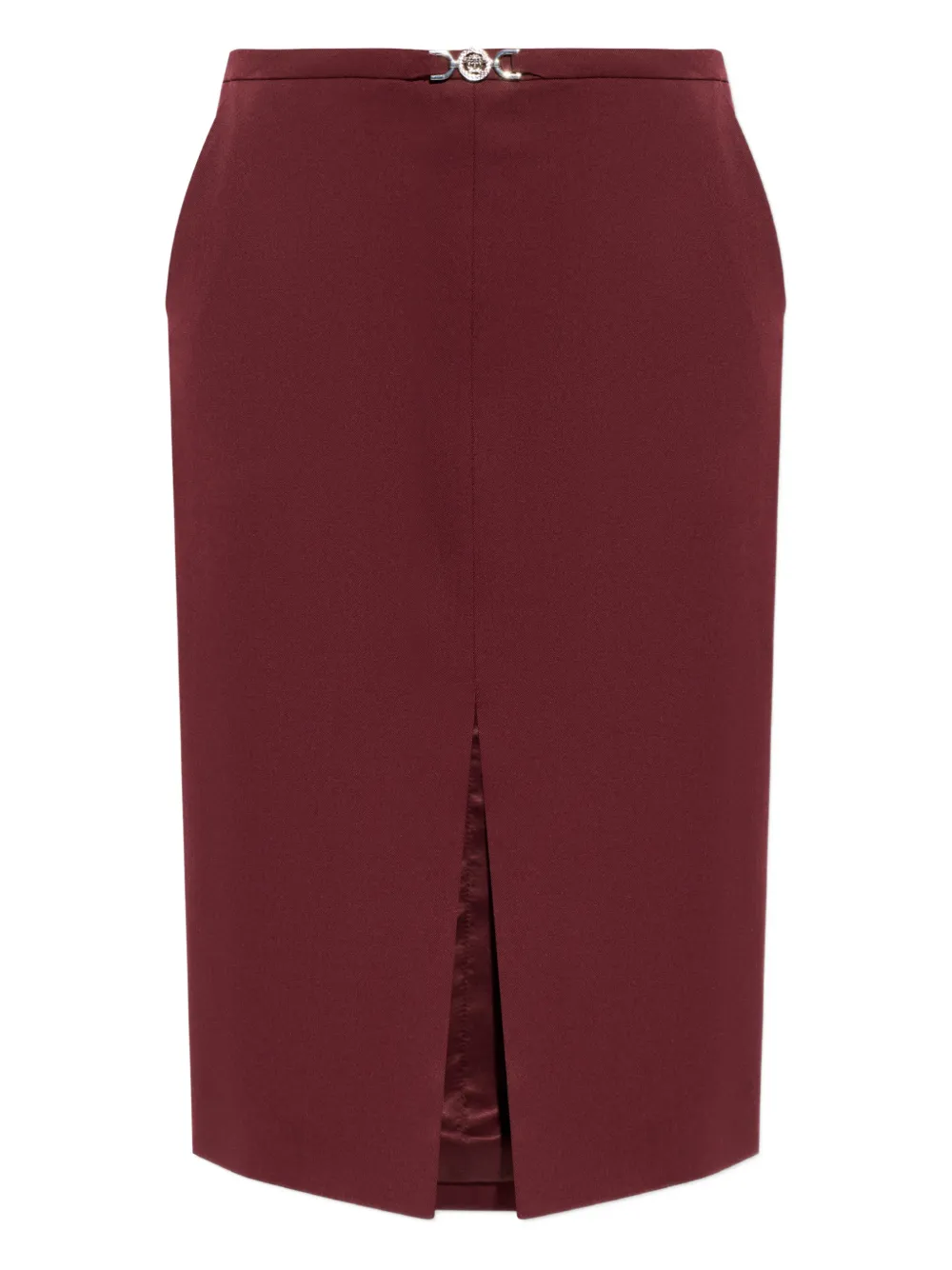 Versace logo-detail midi skirt - Rosso
