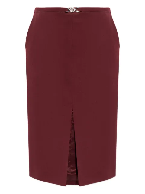 Versace falda corta con detalle del logo