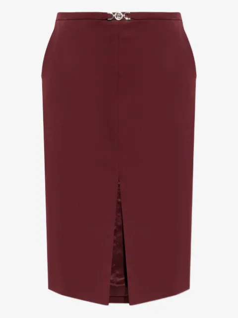 Versace logo-detail midi skirt