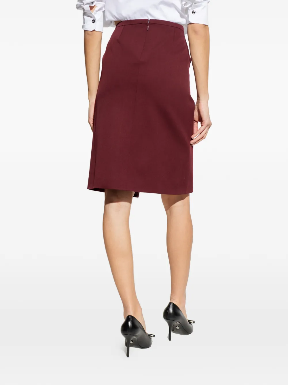 Versace Mini-rok met logodetail Rood