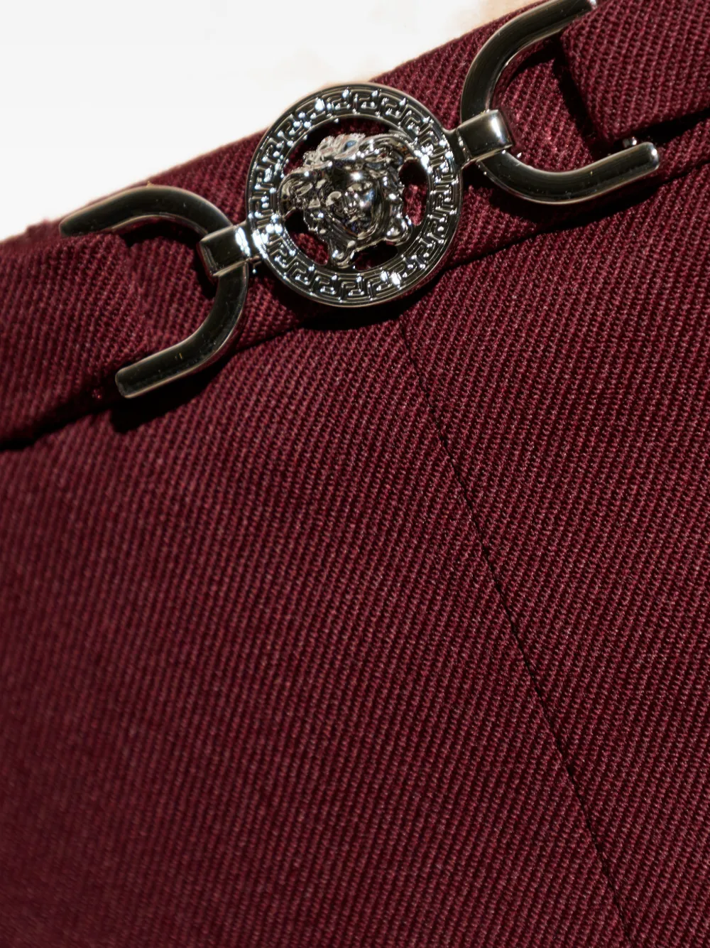 Versace Mini-rok met logodetail Rood