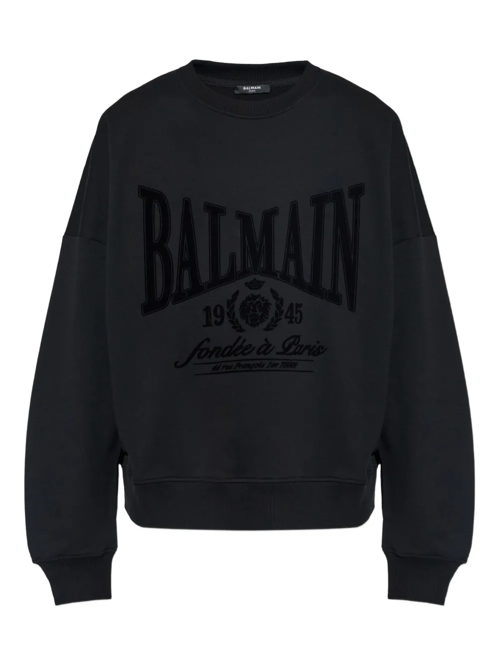 Balmain logo-print sweatshirt | negro | Image 1
