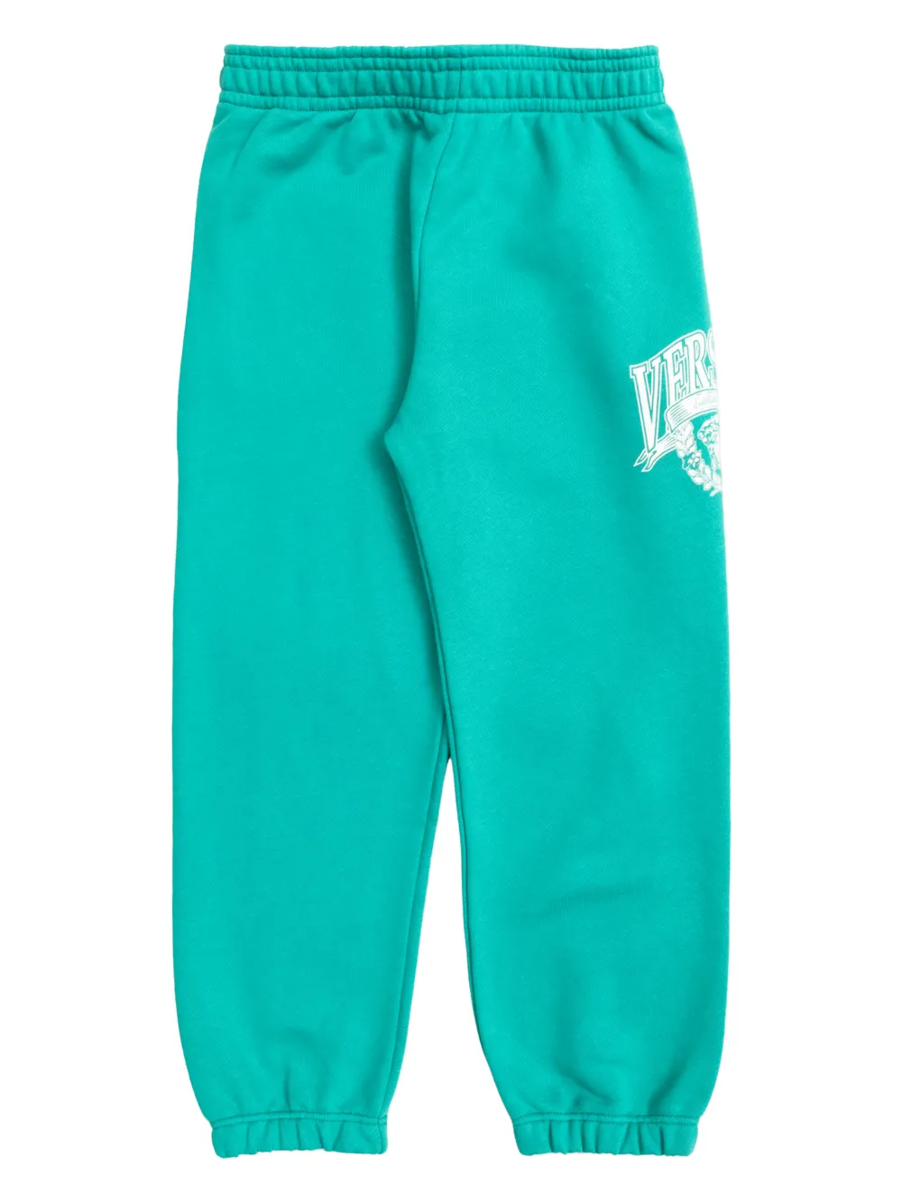 Versace Kids logo-print track pants - Verde