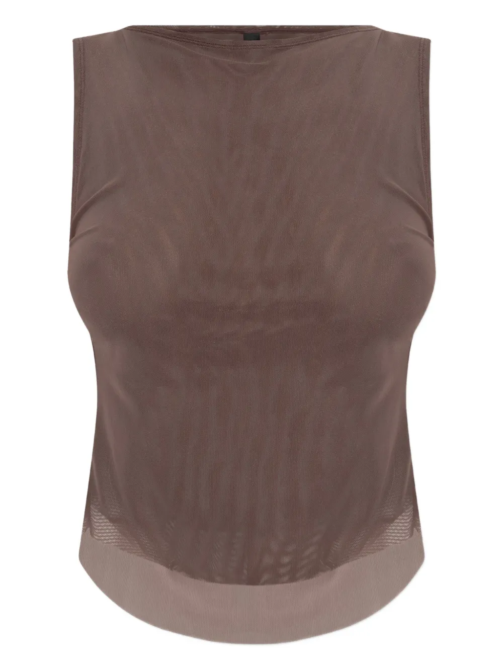 Bond-eye sleeveless top - Marrone