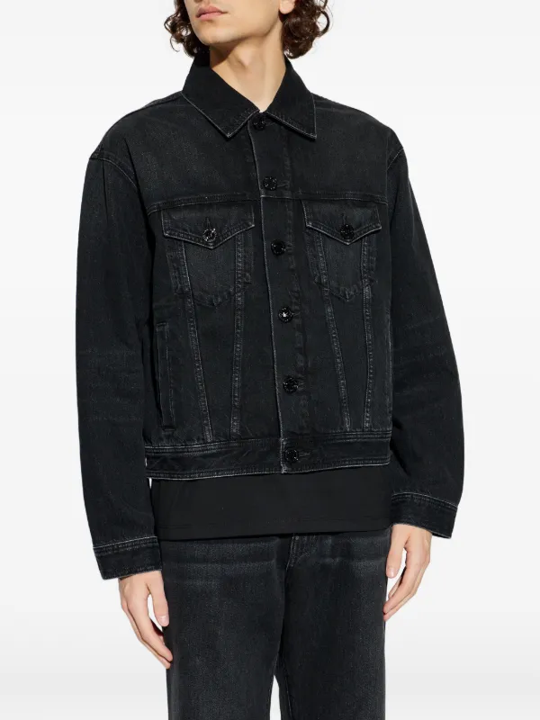 Balmain デニムジャケット | ブラック | FARFETCH JP