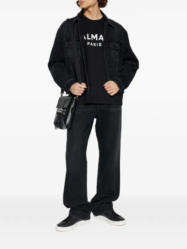 Balmain デニムジャケット | ブラック | FARFETCH JP