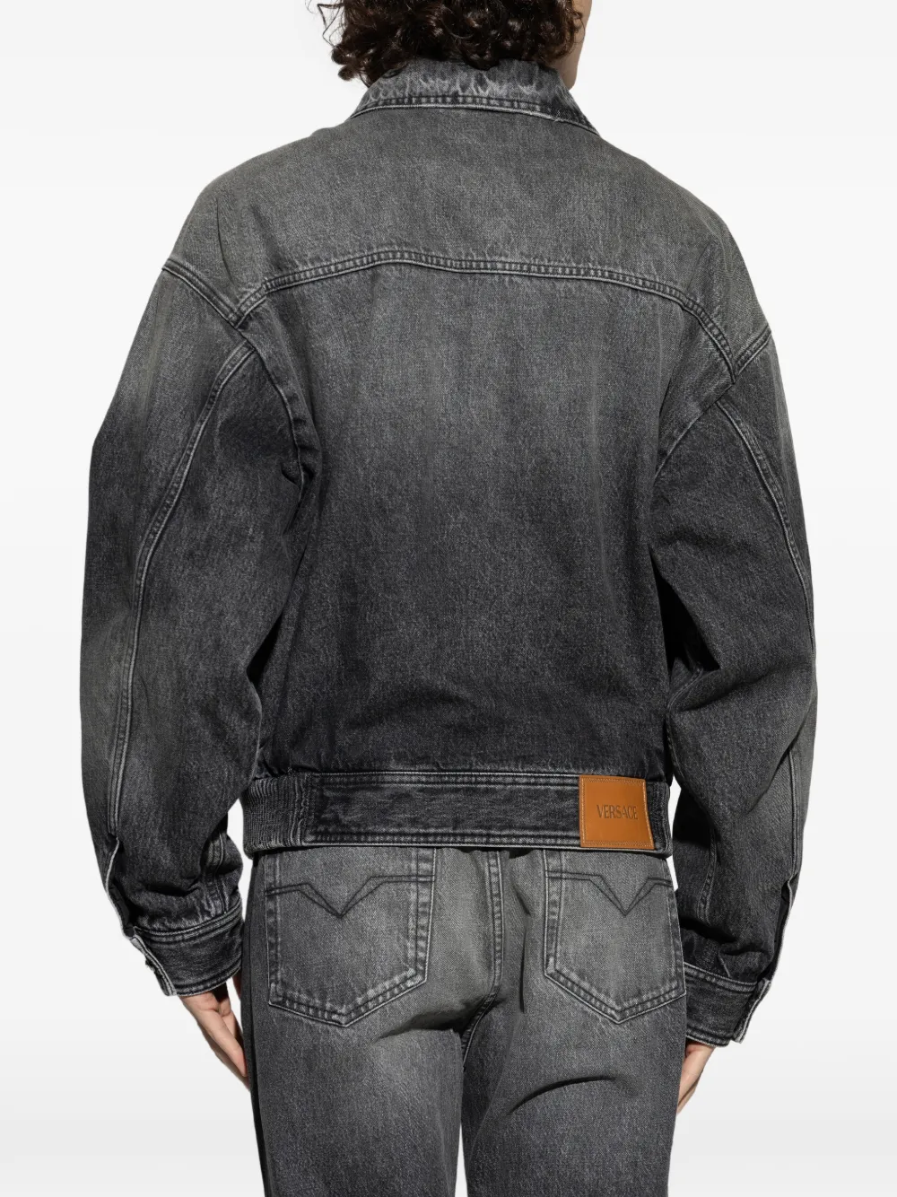 Versace Denim jack Grijs