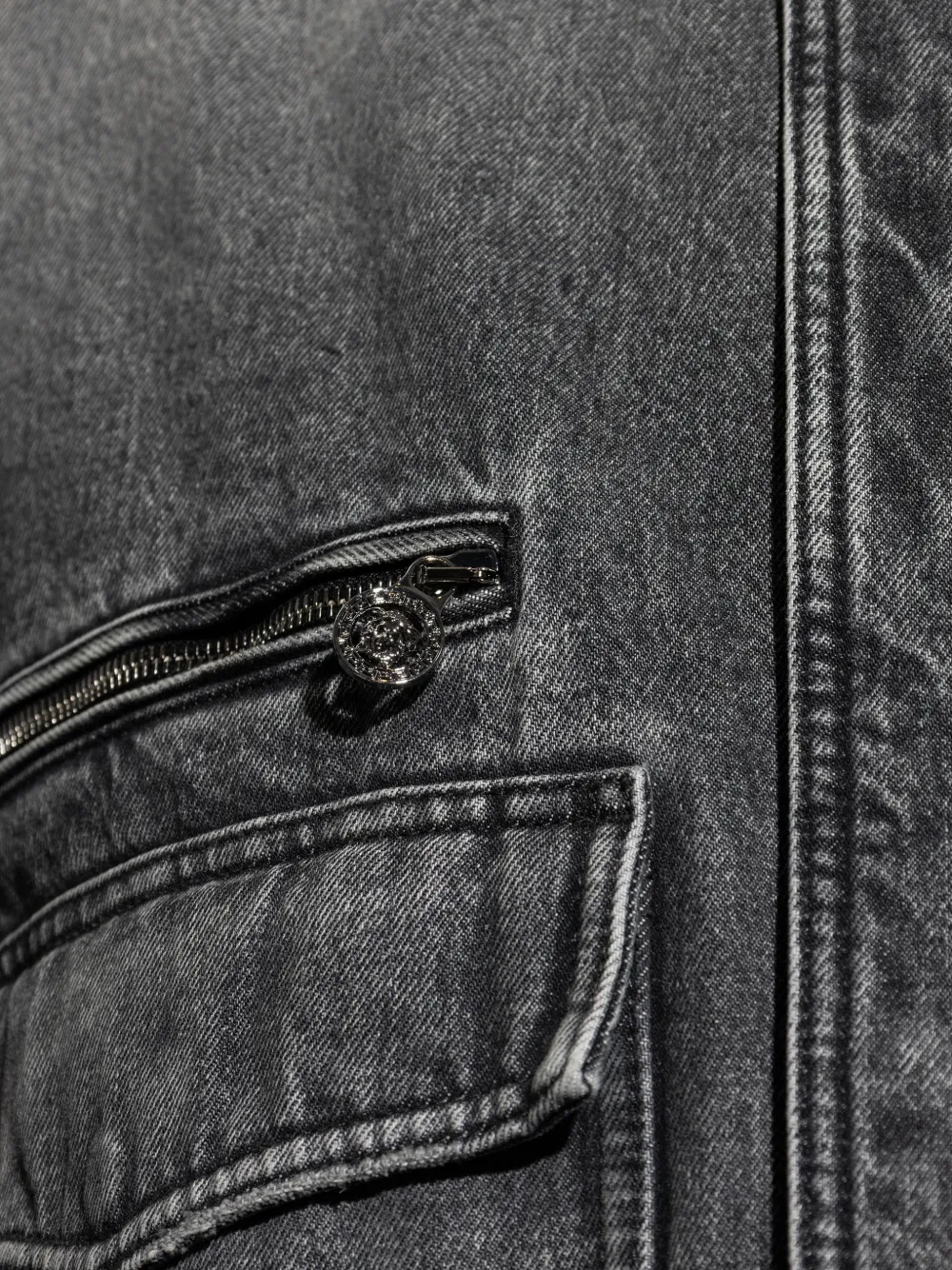 Versace Denim jack Grijs