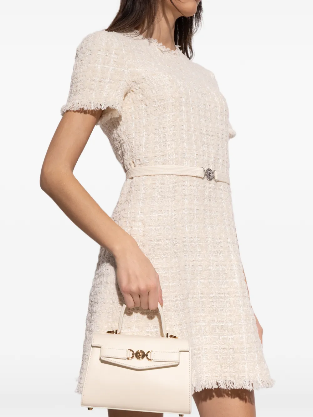  Versace Medusa '95 Leather Tote Bag - White 