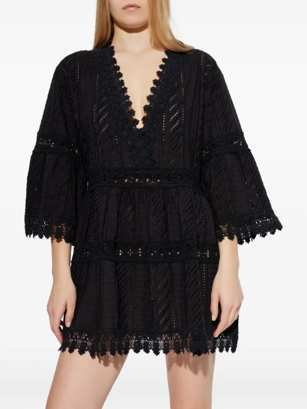 melissa odabash mini dress Melissa Odabash Cotton Mini Dress With Flared Sleeves