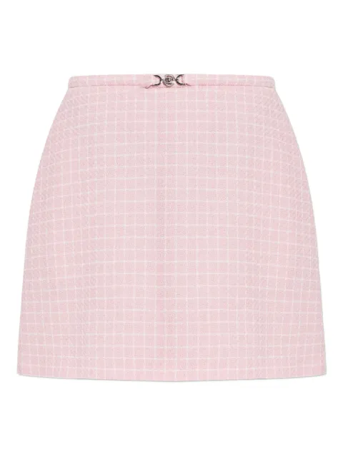 Versace falda corta con cuadros estampados