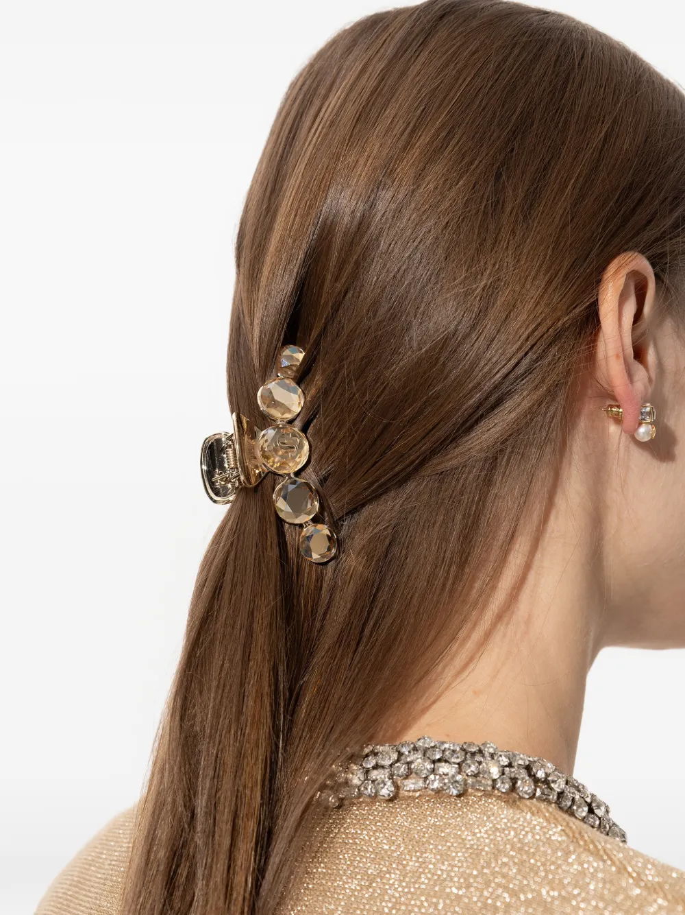 Jimmy Choo ビジュー ヘアクリップ | ゴールドトーン | FARFETCH JP