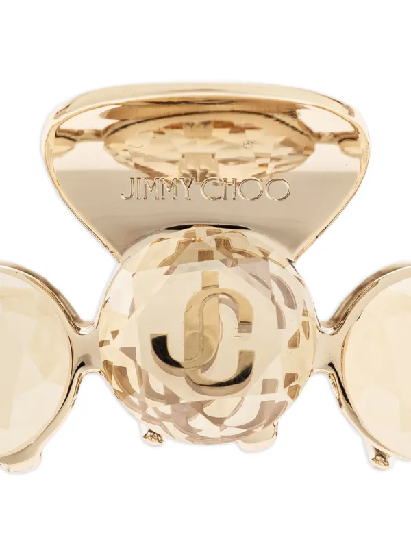 Jimmy Choo ビジュー ヘアクリップ | ゴールドトーン | FARFETCH JP