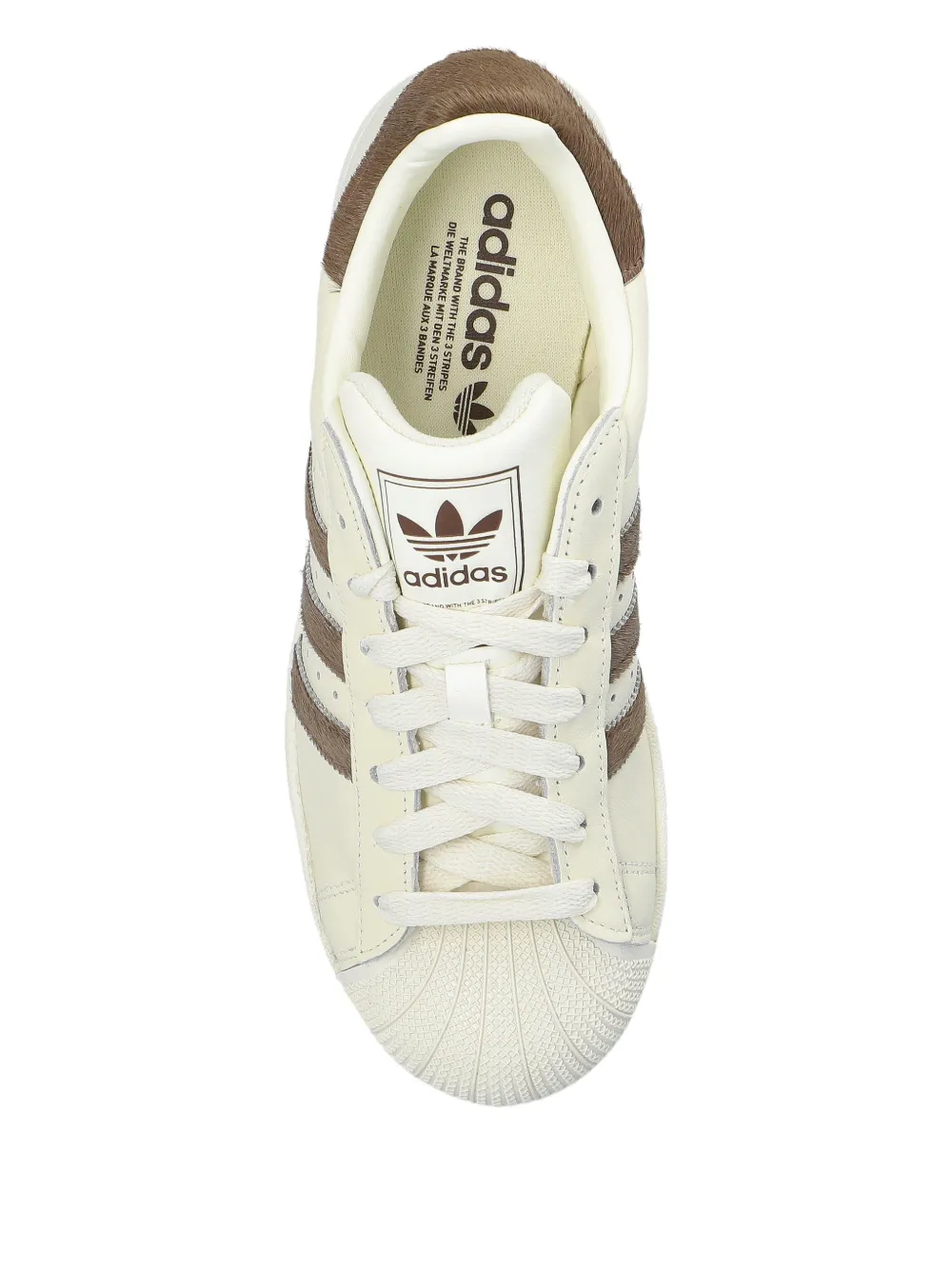 adidas Superstar II striped sneakers Beige