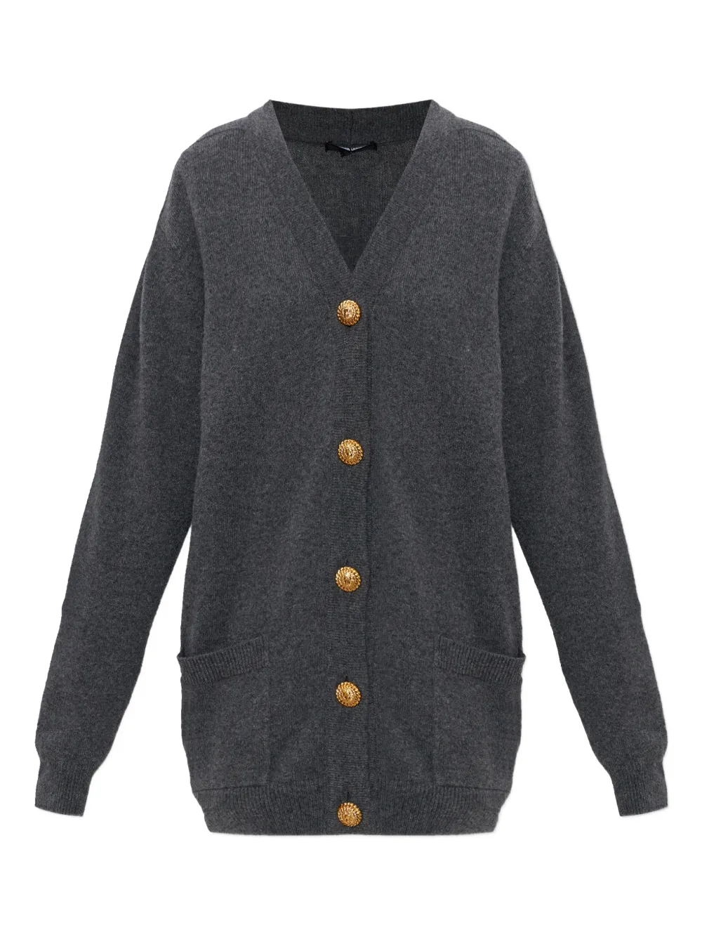 Balmain button pockets cardigan - Grau