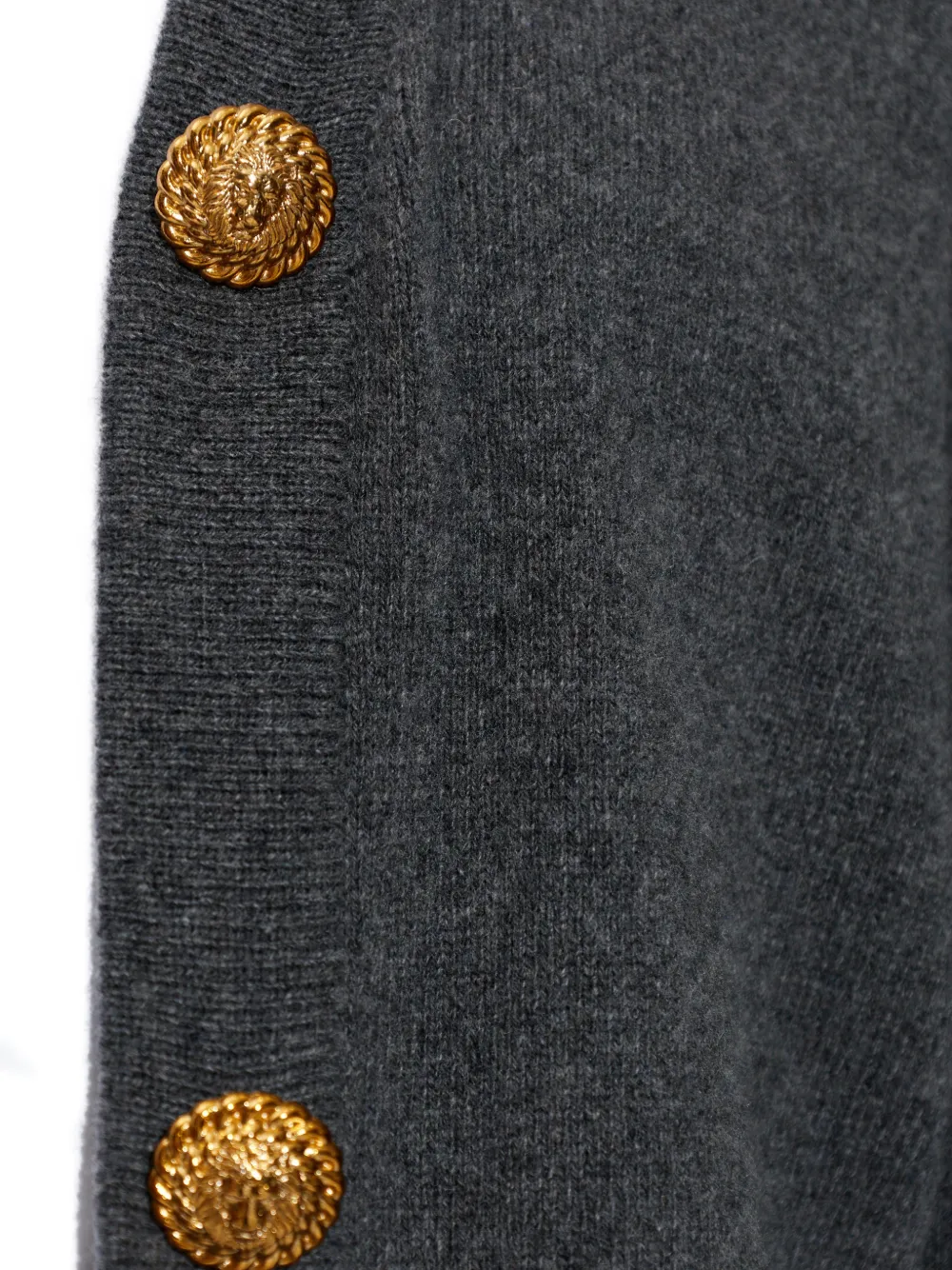 Balmain Vest met zak en knoop Grijs