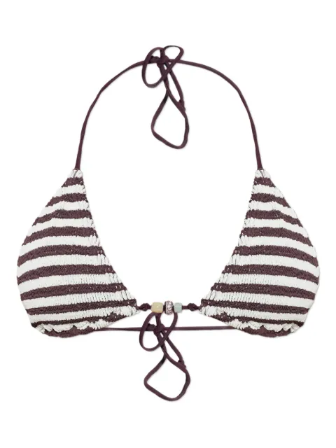 Bond-eye Beaded Ingrid bikini top