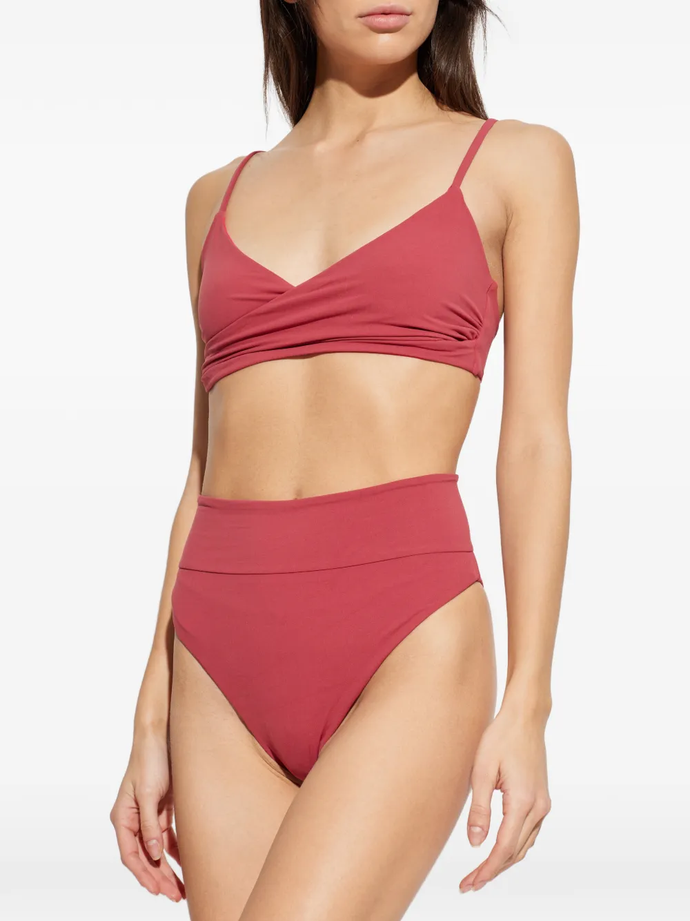  Bond-eye Raya High-waisted Bikini Bottom - Red 