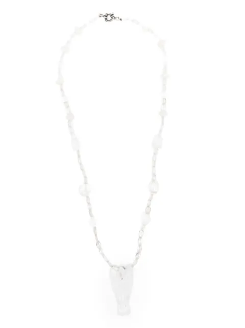 KUNDO carved crystal angel necklace