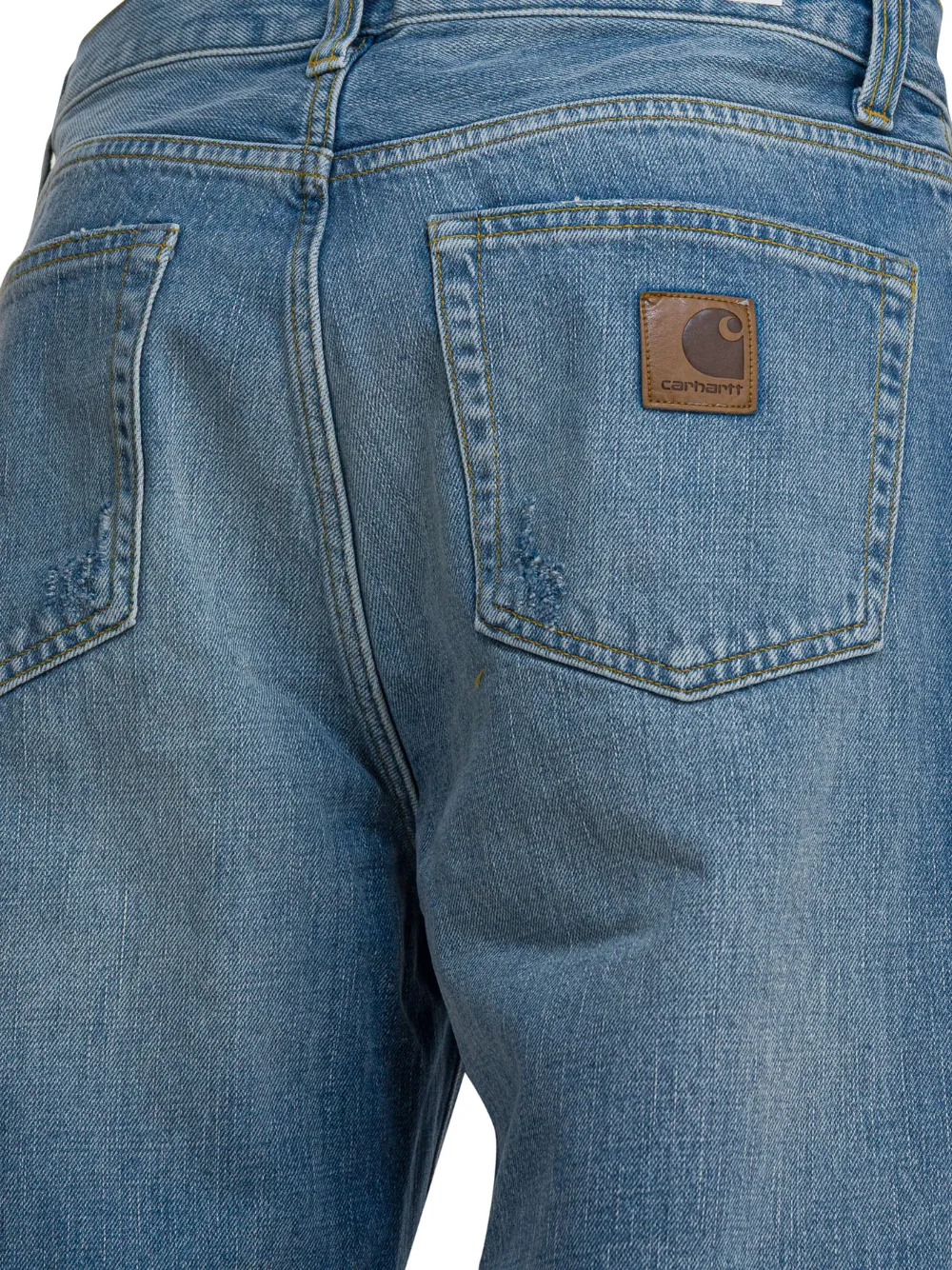Carhartt WIP Jeans met logopatch Blauw