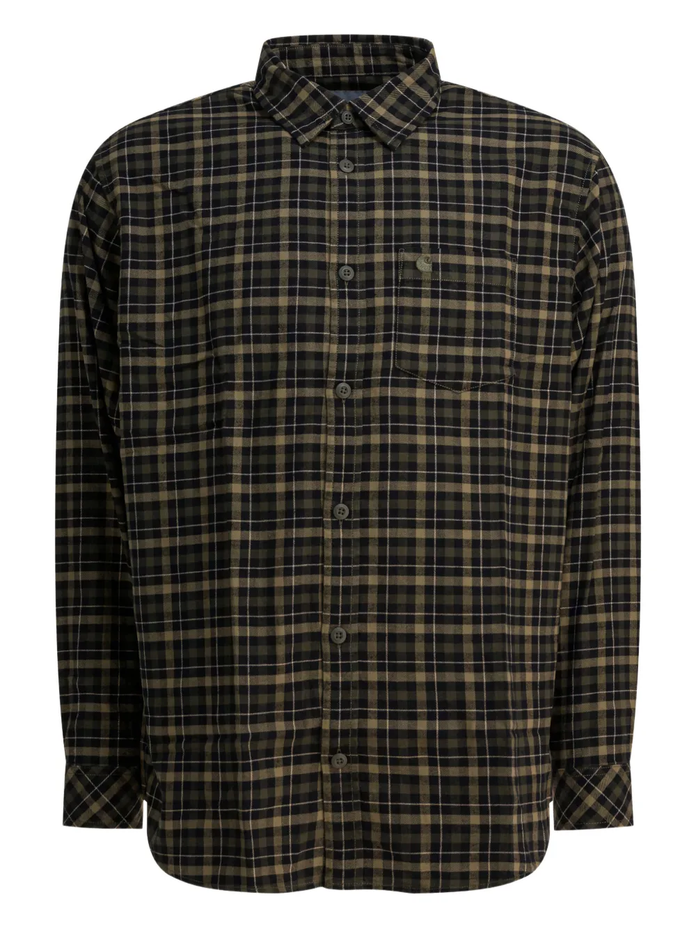 Carhartt WIP L/S Widmark check long-sleeve shirt | Brown | Image 1
