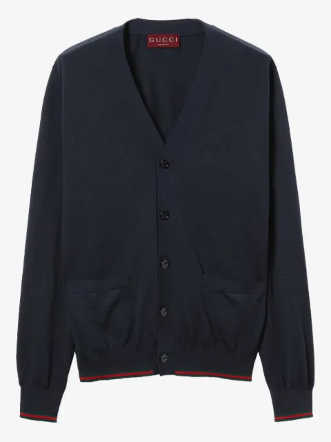 Gucci كارديغان بأكمام طويلة ورقبة V