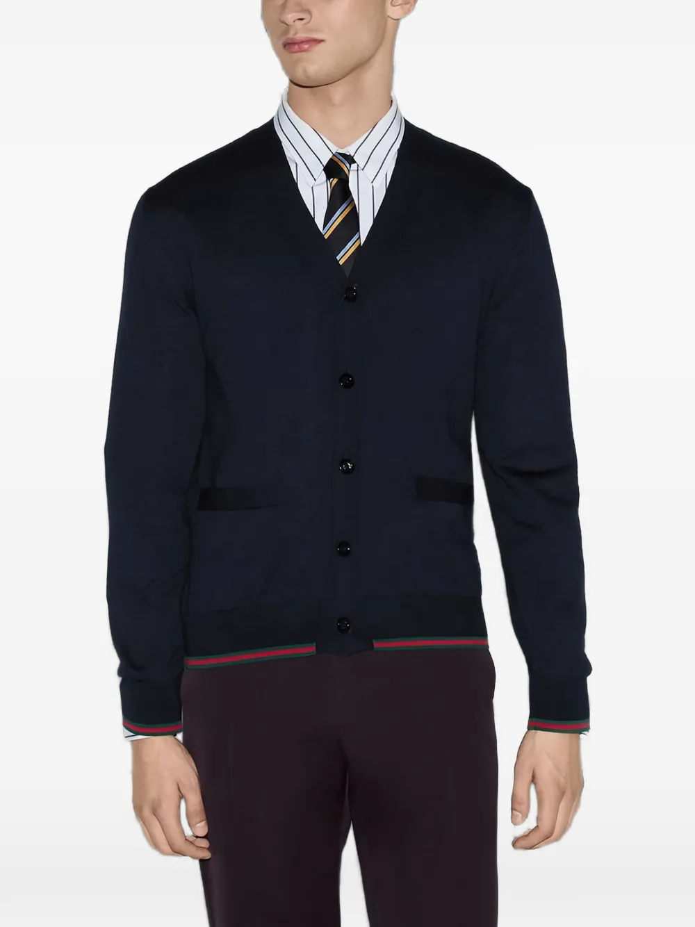Gucci Vest met V-hals Blauw