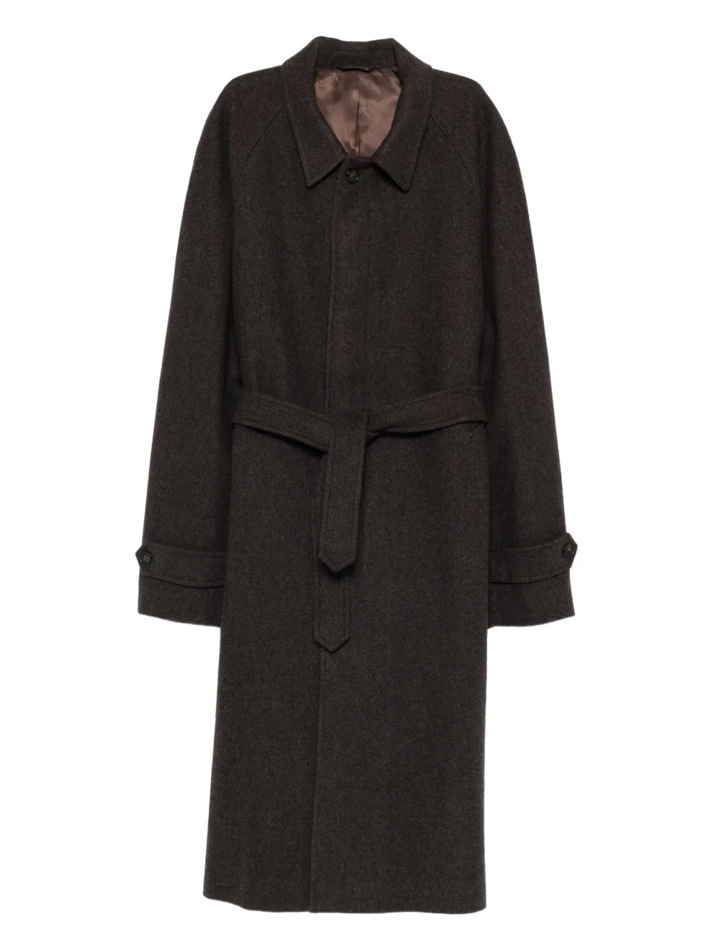Paura Arthur belted coat - Marrone