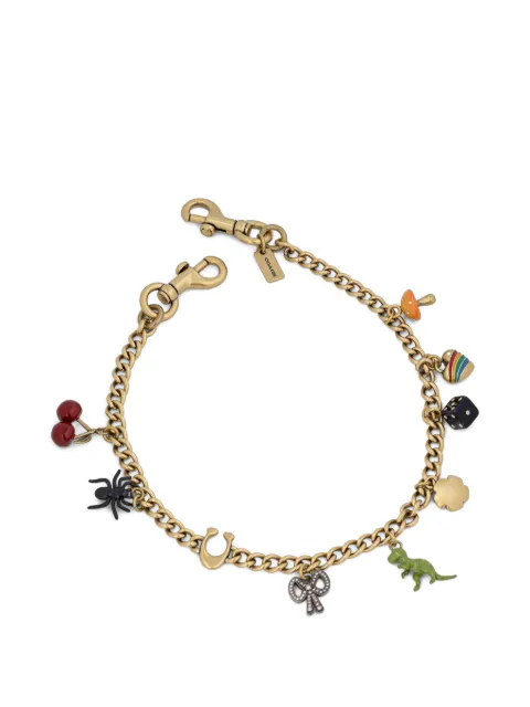 Coach charm-embellished chain strap