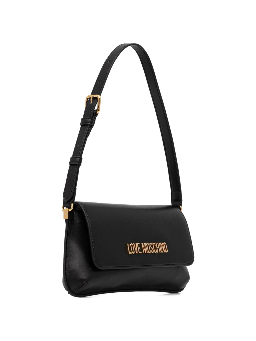 Love Moschino logo-detail shoulder bag - Zwart