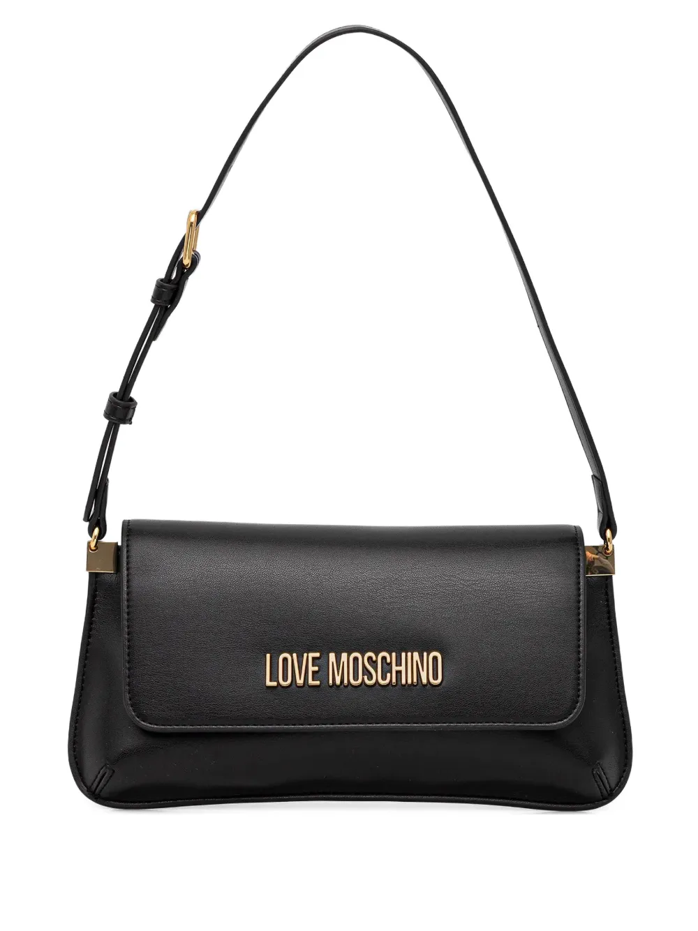 Love Moschino logo-detail shoulder bag - Nero
