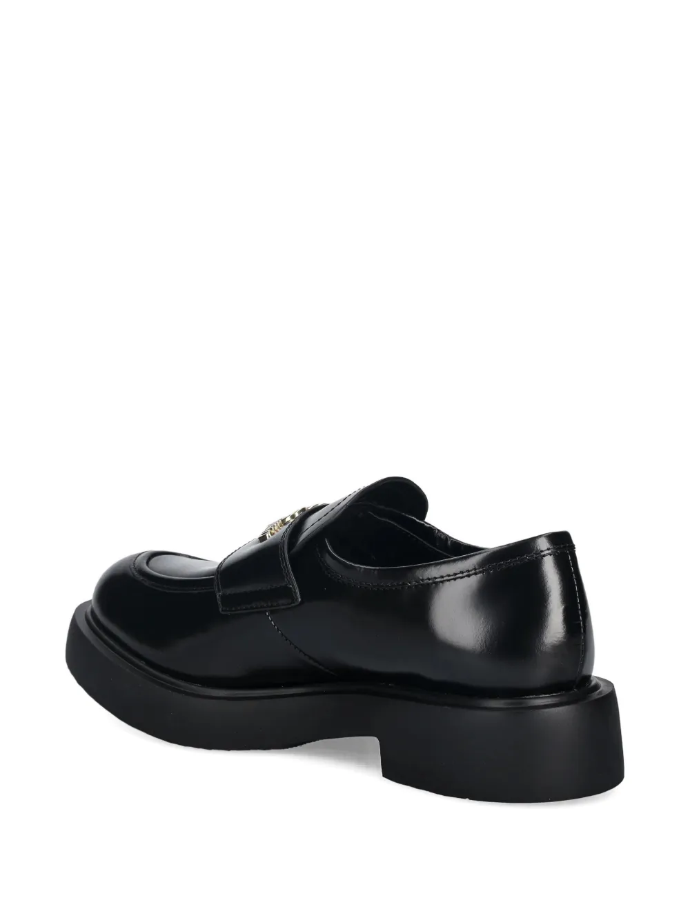 Love Moschino heart-detail loafers Zwart